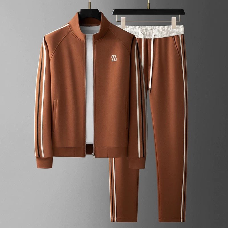 Olvoria | Men's Tracksuit with Side Stripe Detail