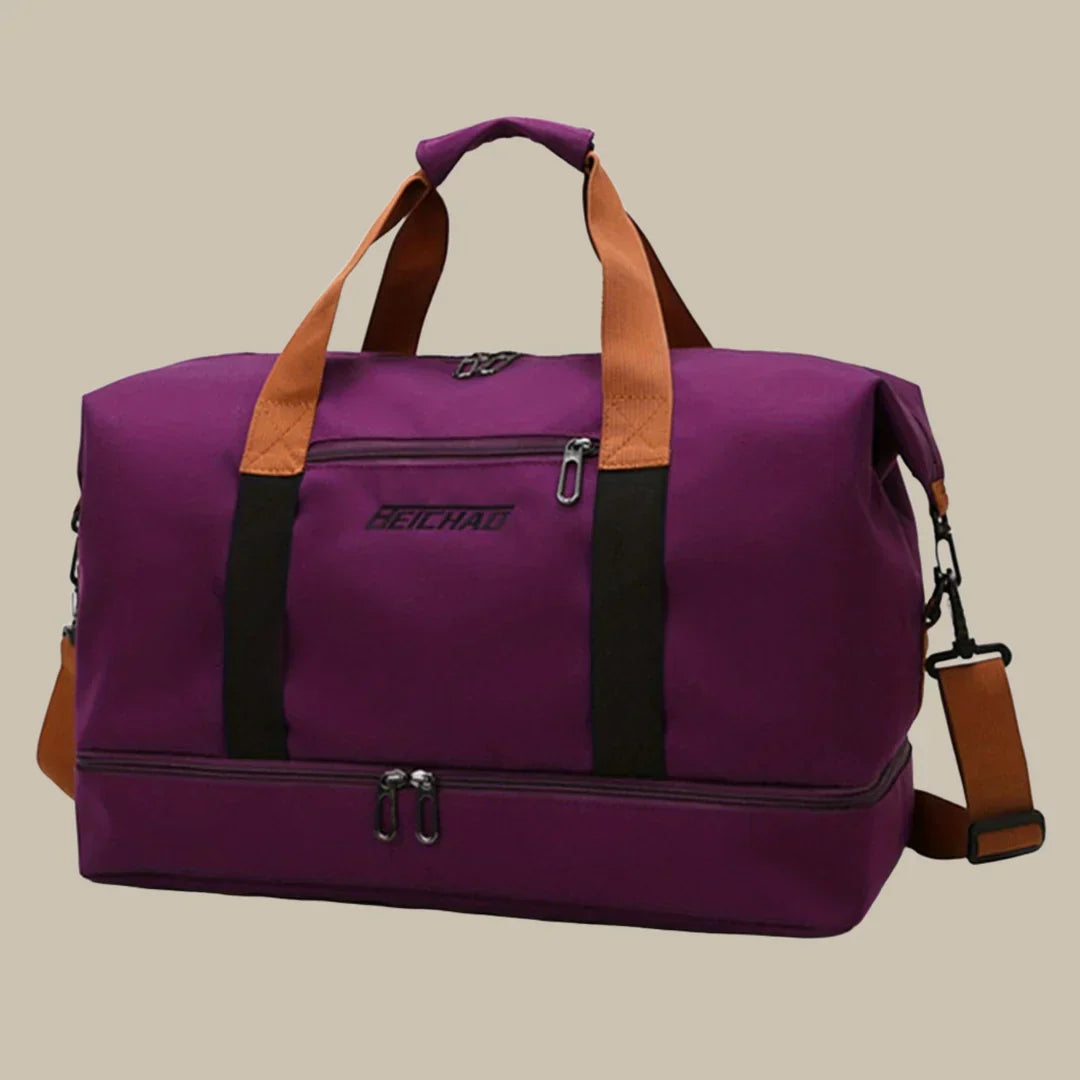 Olvoria | Men's Travel Duffel Bag with Shoe Compartment