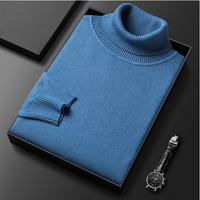 Olvoria | Pull col roulé homme avec col côtelé
