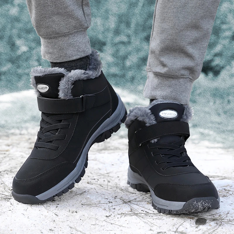 Olvoria | Men's Winter Snow Boots with Fur Lining