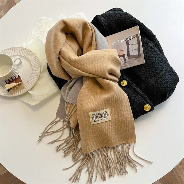 Olvoria | Meriva Soft Warm Wool Scarf for Men and Women