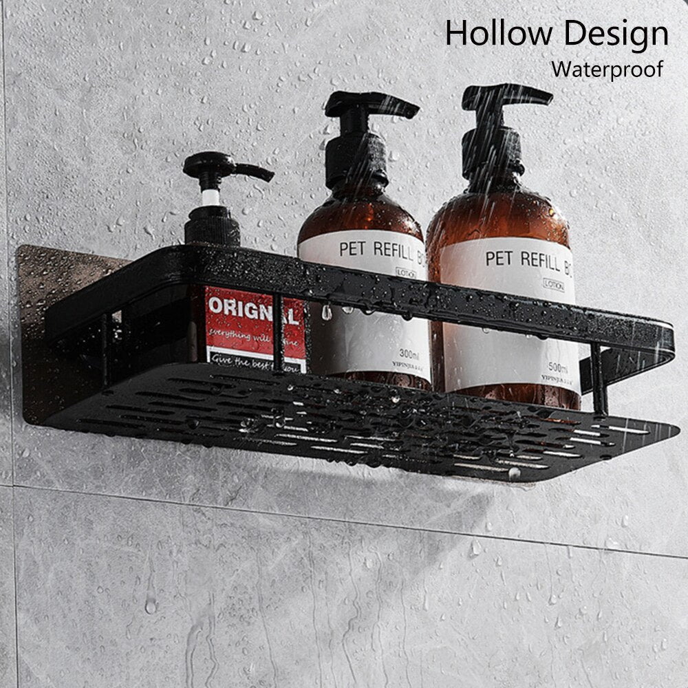 Olvoria | Metal Suction Cup Bathroom Shelves