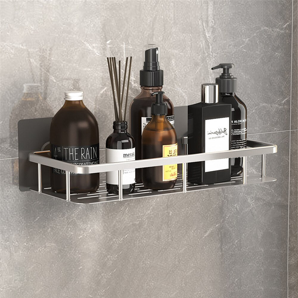 Olvoria | Metal Suction Cup Bathroom Shelves