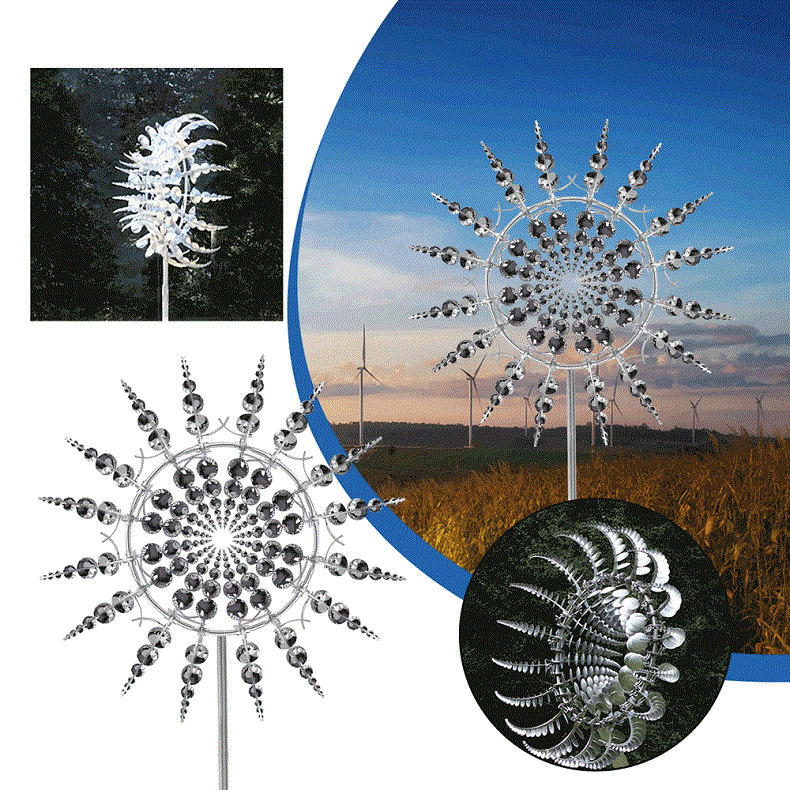 Olvoria Metal Wind Spinner for Garden