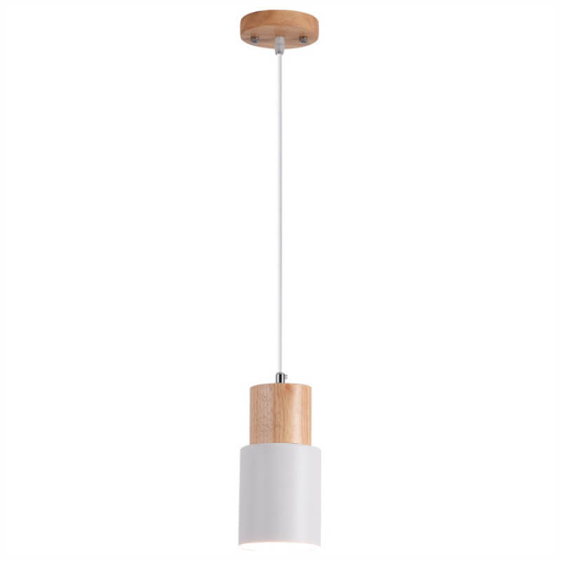 Olvoria | Metal Wood Pendant Light | Modern Industrial Design