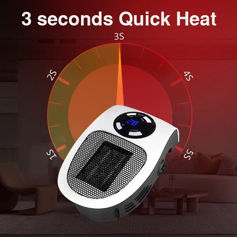 Olvoria | Mini Portable Heater with LED Display and Smart Temperature Control