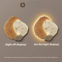 Olvoria | Reloj de pared moderno con luz integrada