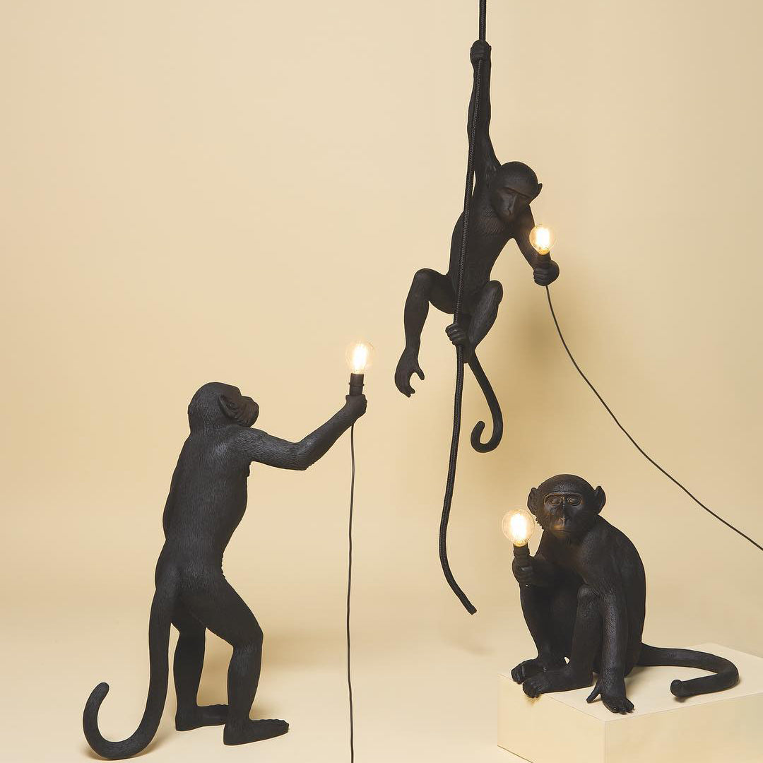 Olvoria | Monkey Pendant Light | Sculptural Design Object