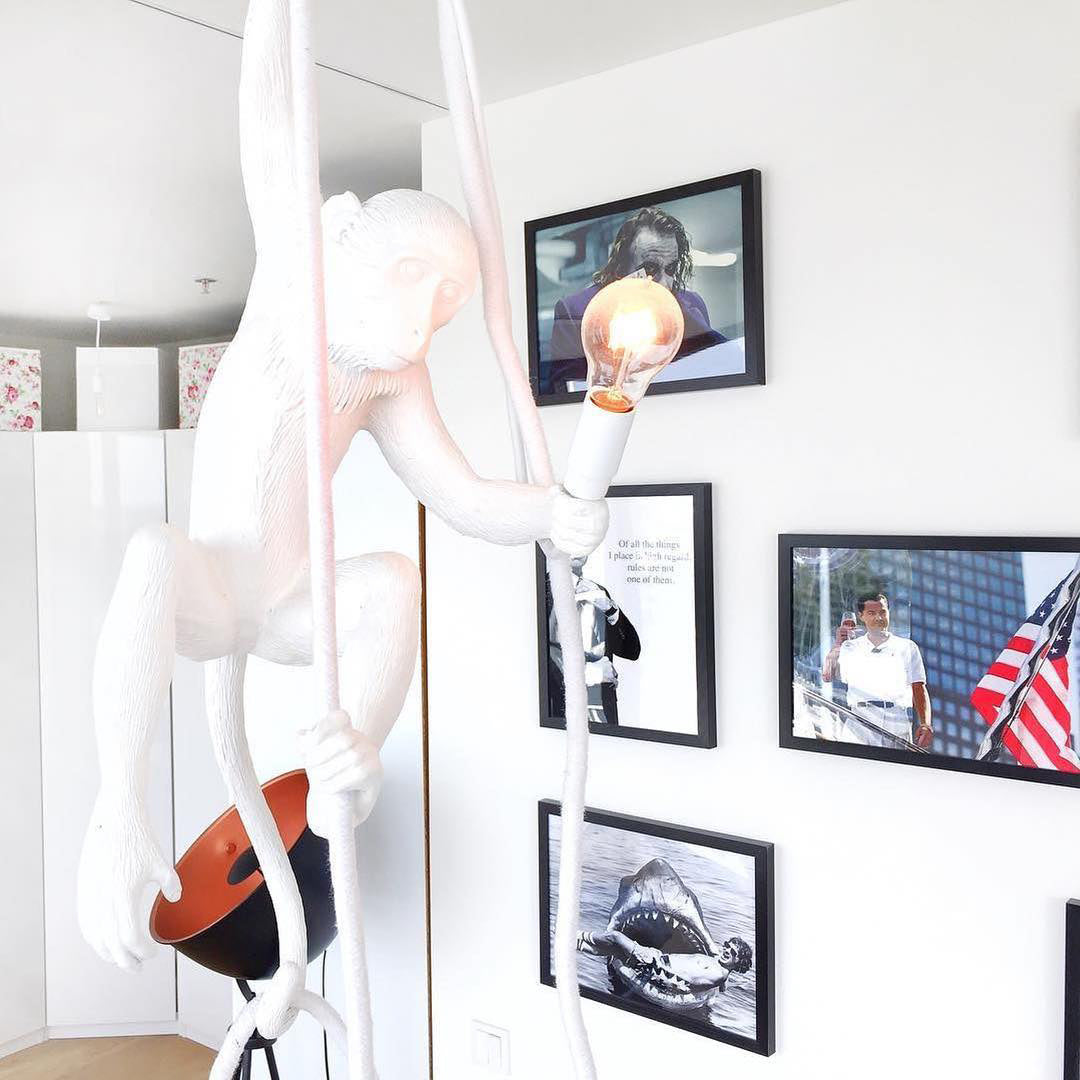 Olvoria | Monkey Pendant Light | Sculptural Design Object