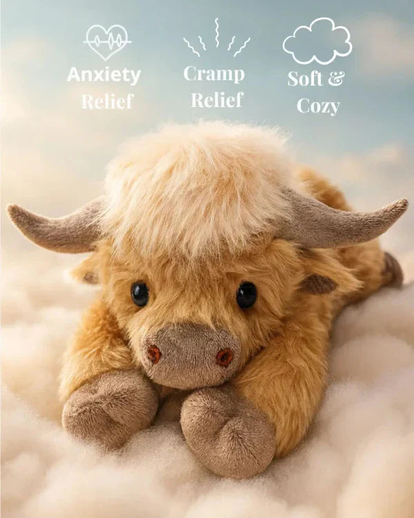 Olvoria | MOOLETTE – Lovable Highland Cow Plush with Cozy, Huggable Design