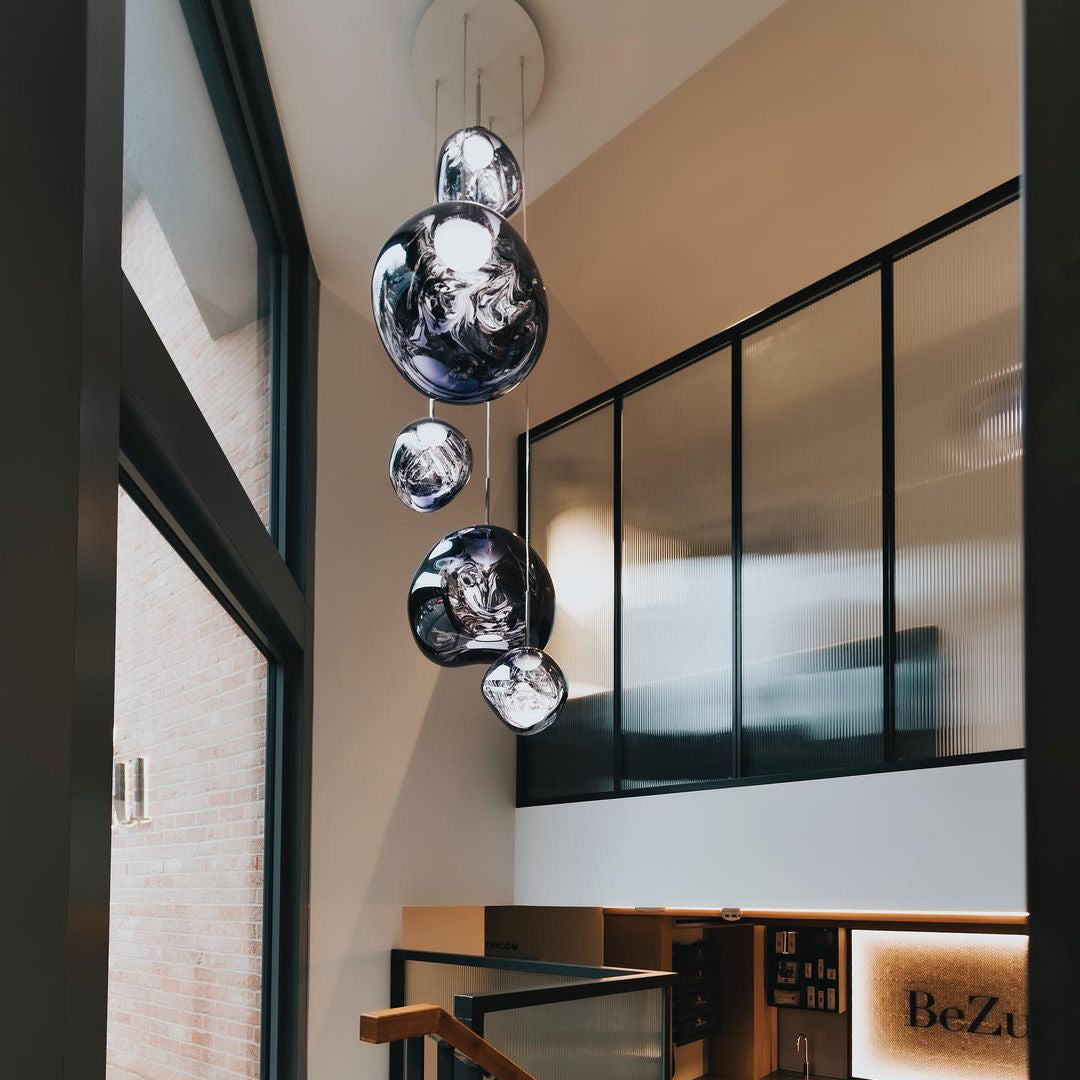 Olvoria | Multi-Arm Pendant Light | Sculptural Melt Design