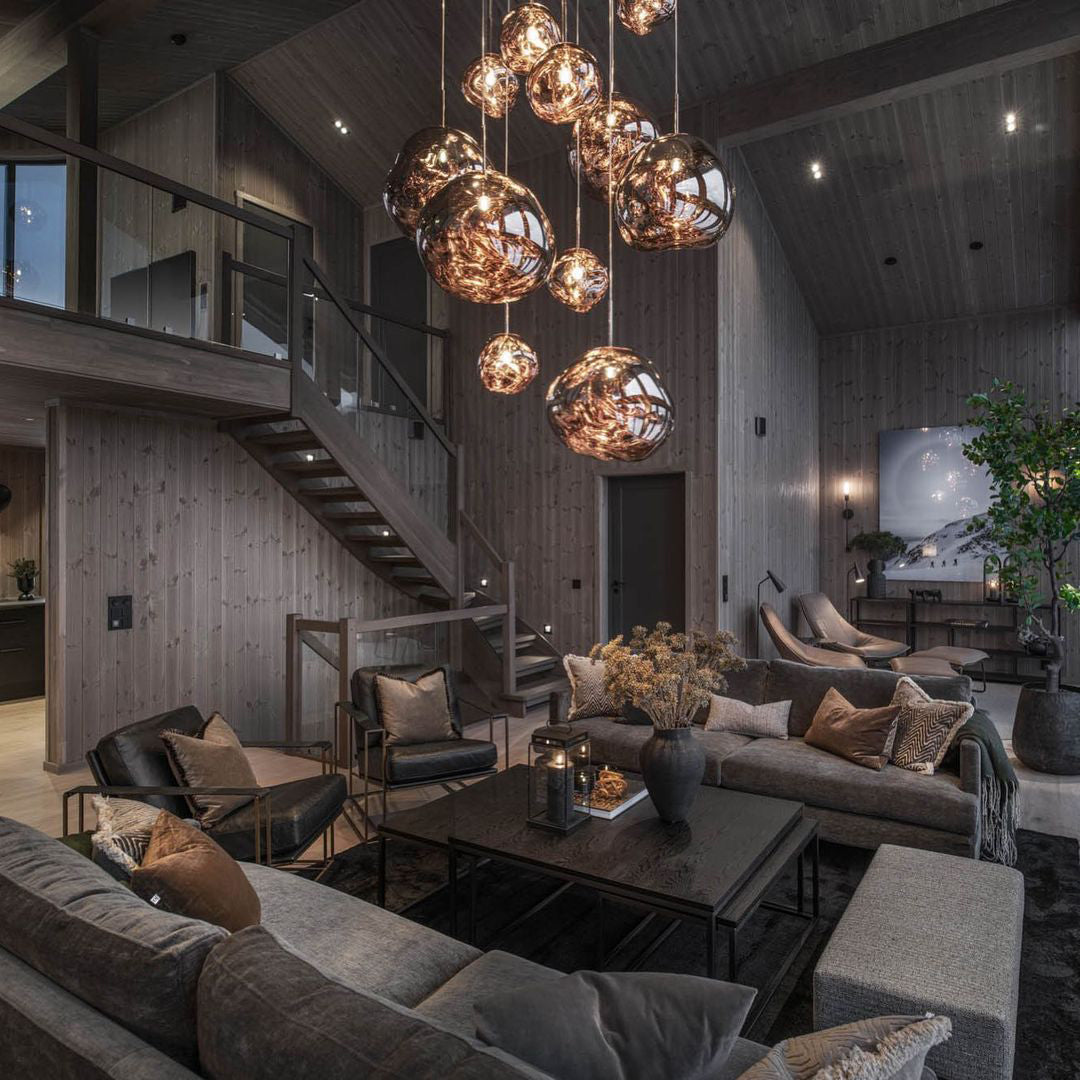 Olvoria | Multi-Arm Pendant Light | Sculptural Melt Design