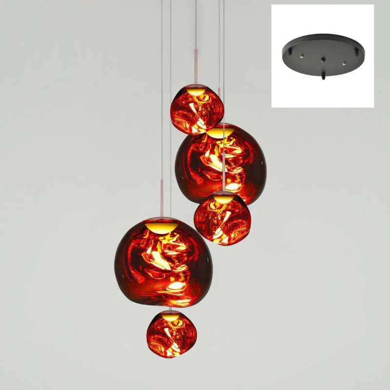 Olvoria | Multi-Arm Pendant Light | Sculptural Melt Design