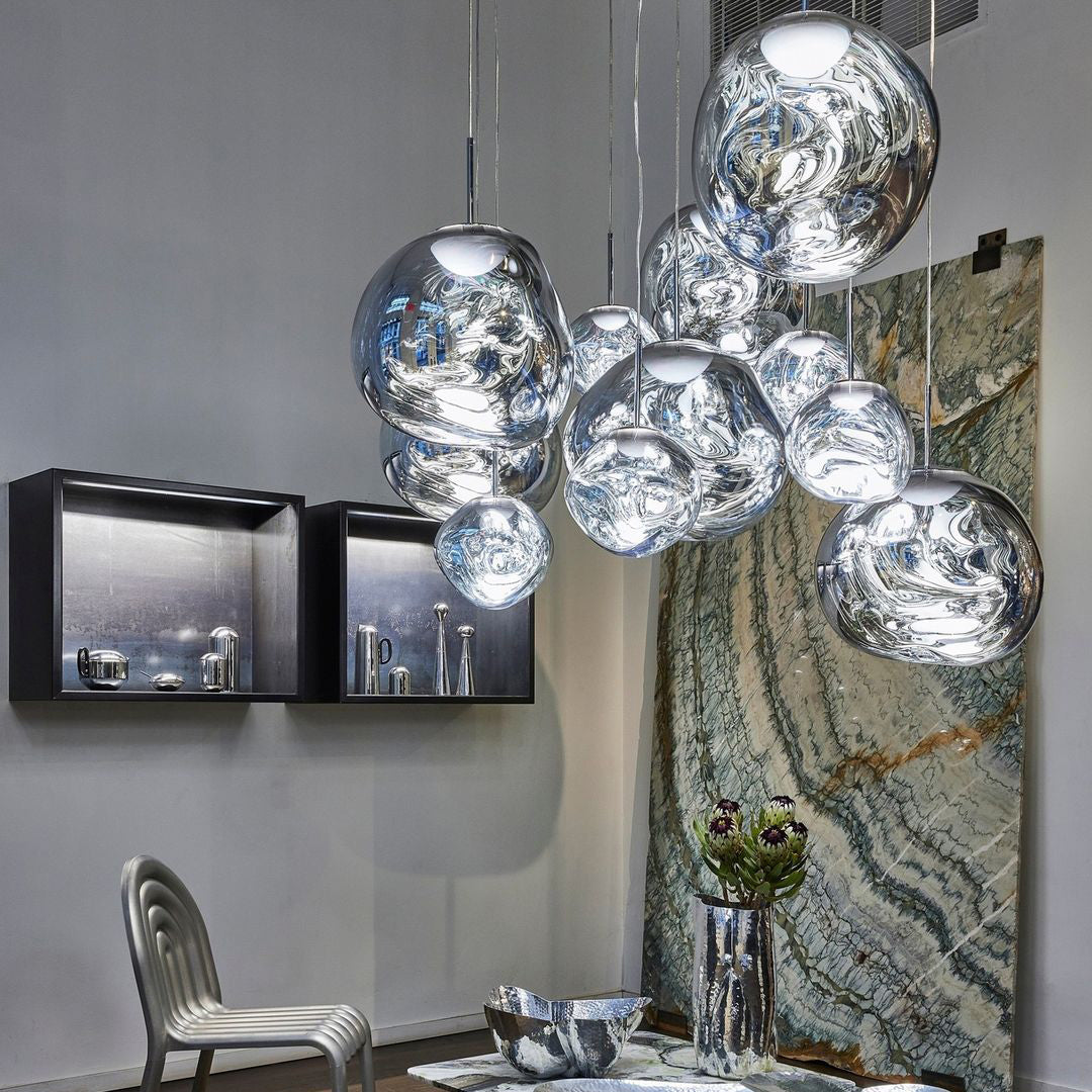 Olvoria | Multi-Arm Pendant Light | Sculptural Melt Design