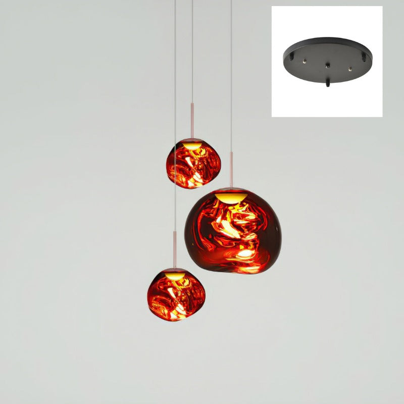 Olvoria | Multi-Arm Pendant Light | Sculptural Melt Design