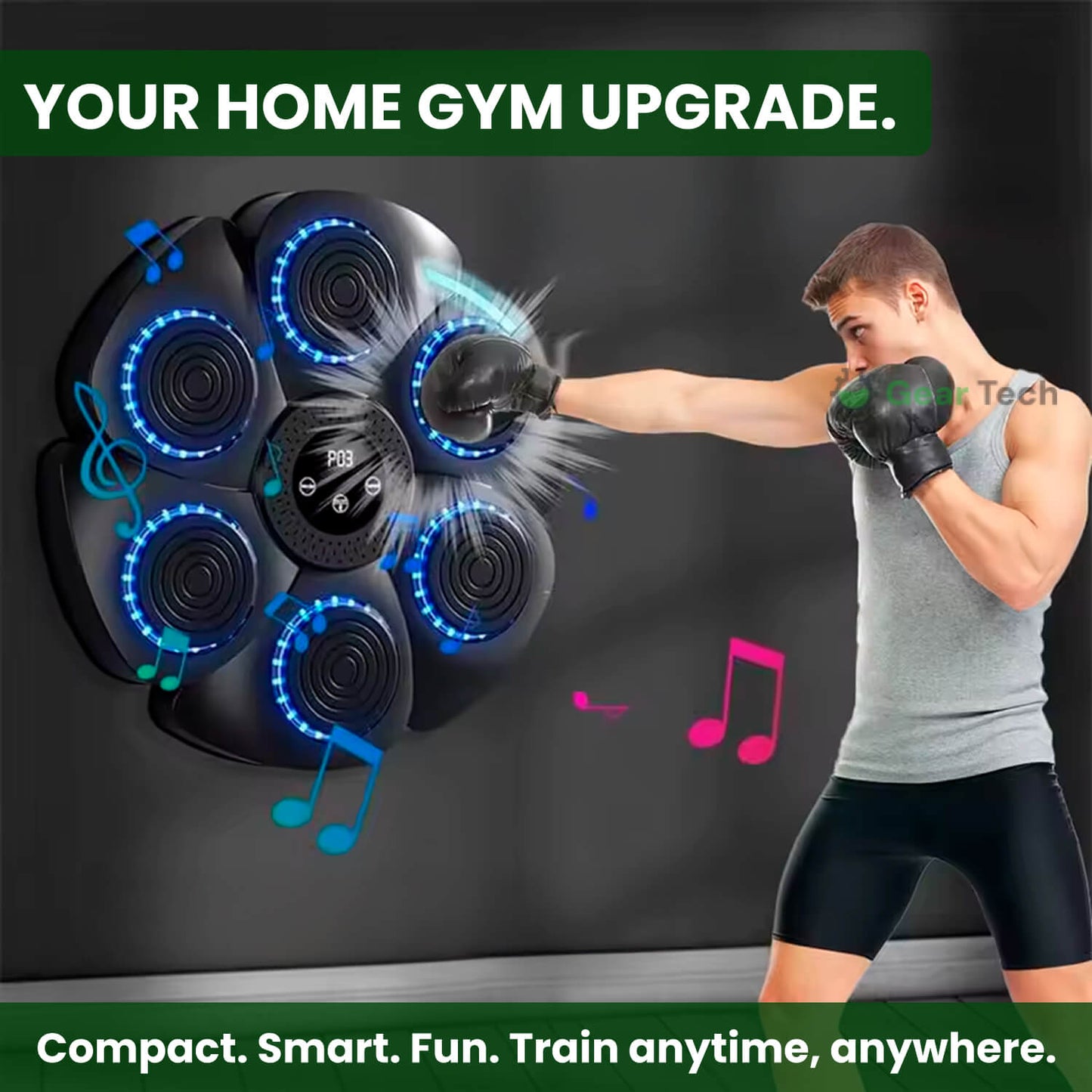 Olvoria | Music Boxing Machine | Interactive Training | RGB & Bluetooth