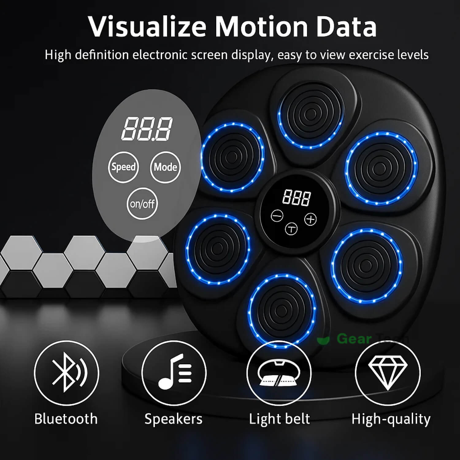 Olvoria | Music Boxing Machine | Interactive Training | RGB & Bluetooth