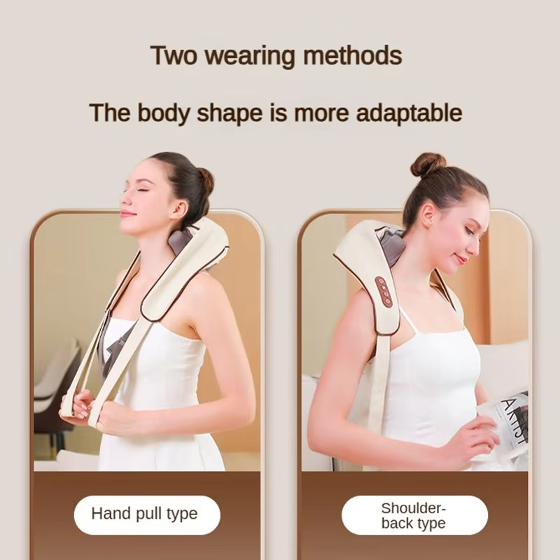 Olvoria | Neck and Shoulder Massager with Deep Tissue Shiatsu and Heat for Pain Relief