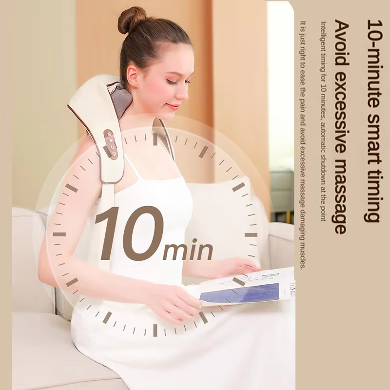 Olvoria | Neck and Shoulder Massager with Deep Tissue Shiatsu and Heat for Pain Relief
