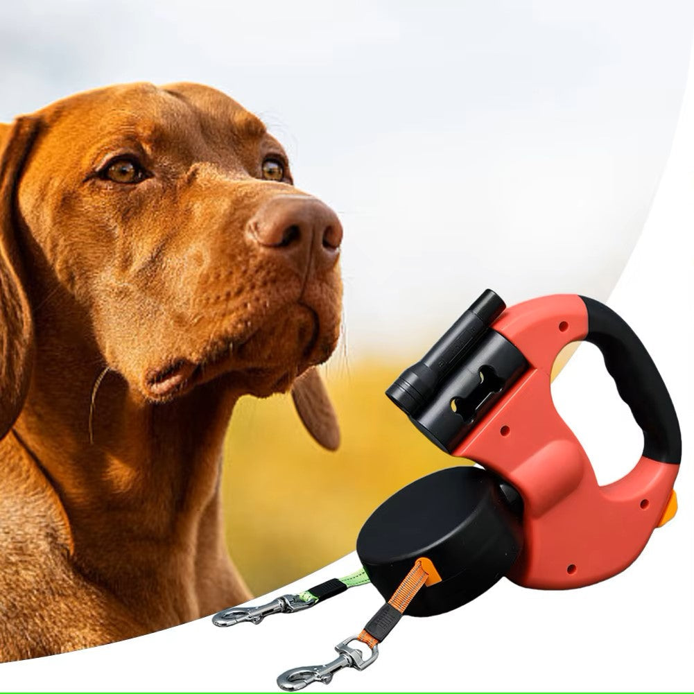 Olvoria | Never Tangle Again – Double Leash for Dogs with LED Light