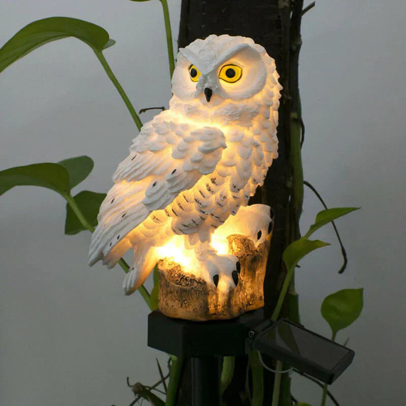 Olvoria | Owl Garden Lamp with Solar Energy - OwlGlow