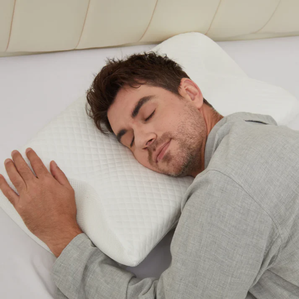 Olvoria | Pillow for Sleep Apnea & Snoring Relief – Ergonomic Memory Foam Anti-Snore Pillow for Better Breathing & Deep Sleep Support