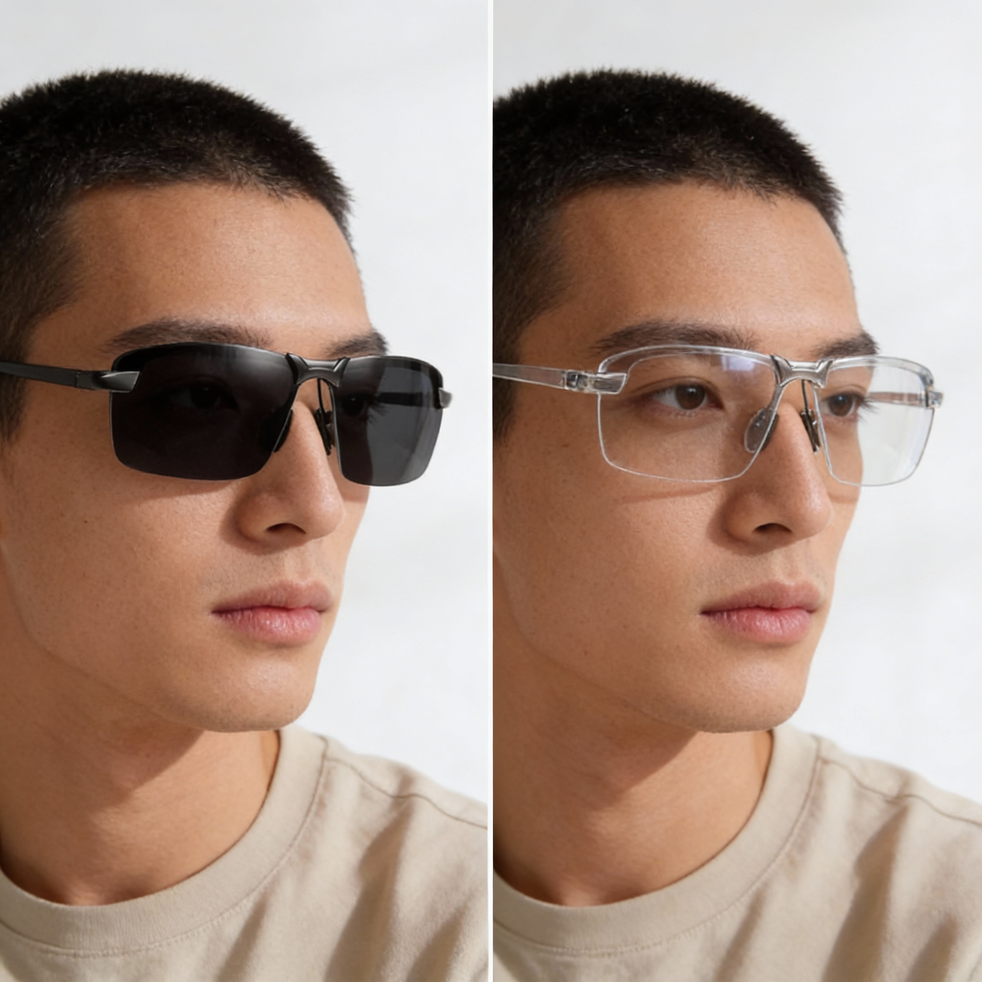 Olvoria | Polarized Photochromic Sunglasses | UV400 Protection | Automatic Light Adjustment (Day & Night) | Intelligent Glare Reduction for Drivers & Outdoors