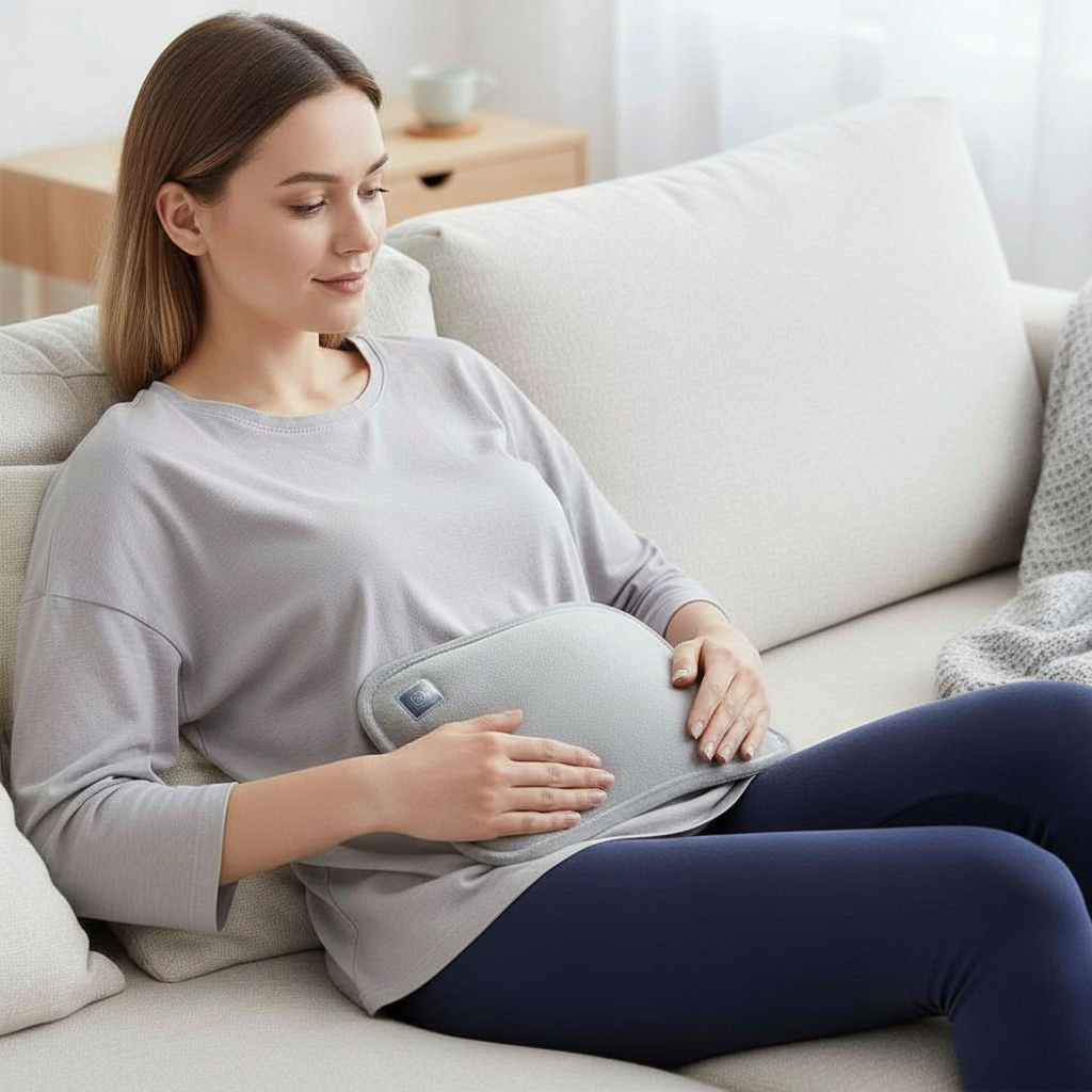 Olvoria | Portable Graphene Heating Pad | USB Rechargeable | 3 Temperature Levels | Ergonomic Hand & Belly Warmer | Includes Intelligent Auto Shut-Off