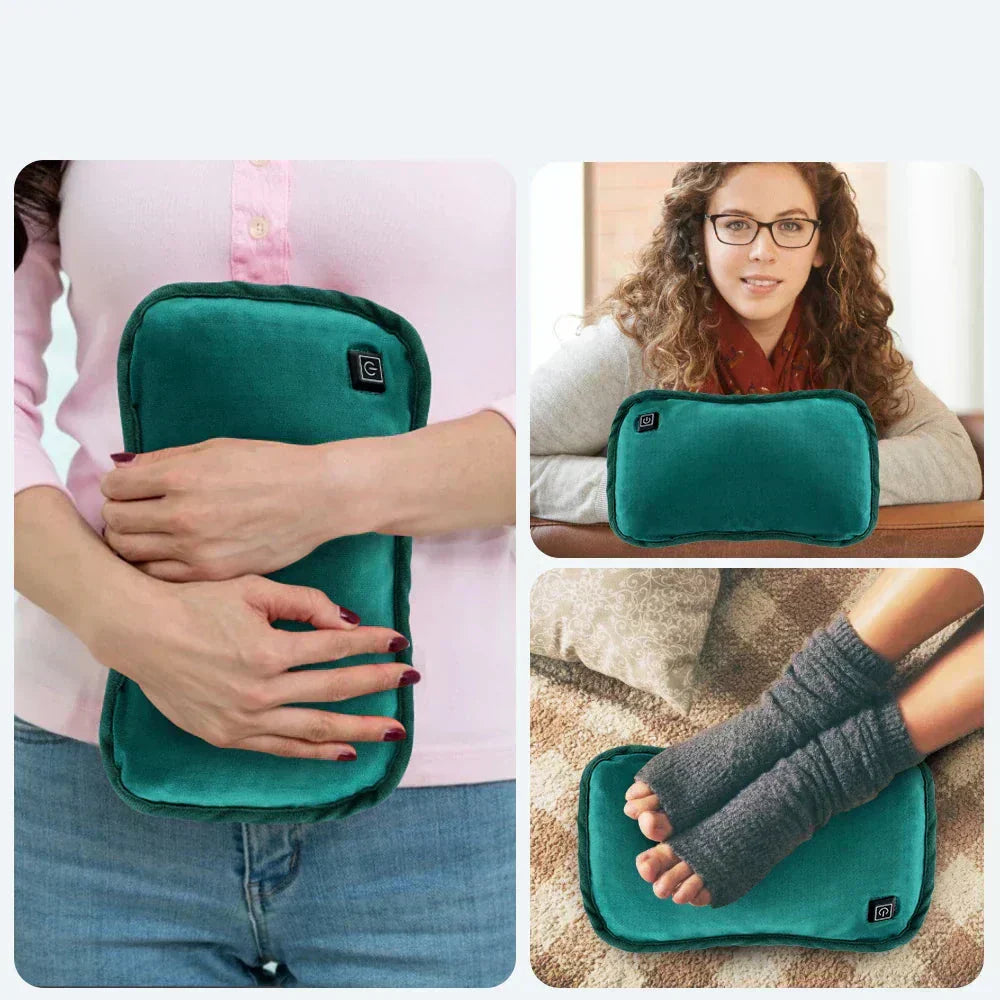 Olvoria | Portable Graphene Heating Pad | USB Rechargeable | 3 Temperature Levels | Ergonomic Hand & Belly Warmer | Includes Intelligent Auto Shut-Off