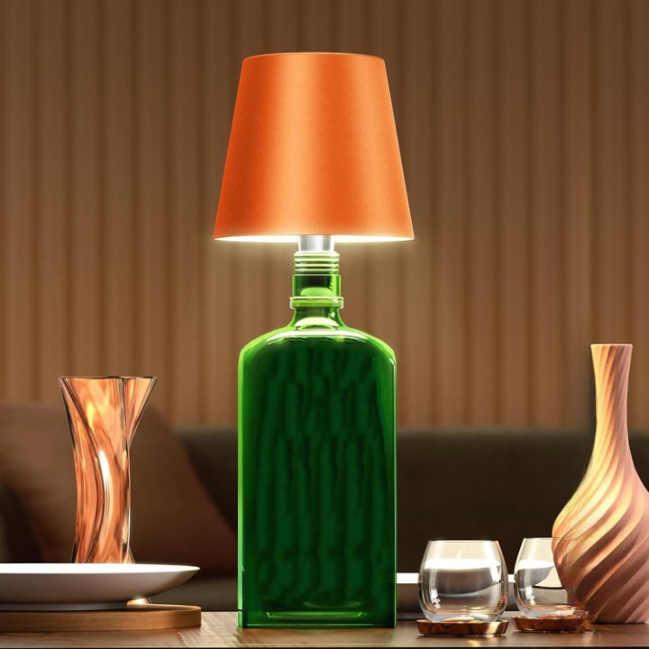 Olvoria | Portable LED Bottle Lamp with Touch Control