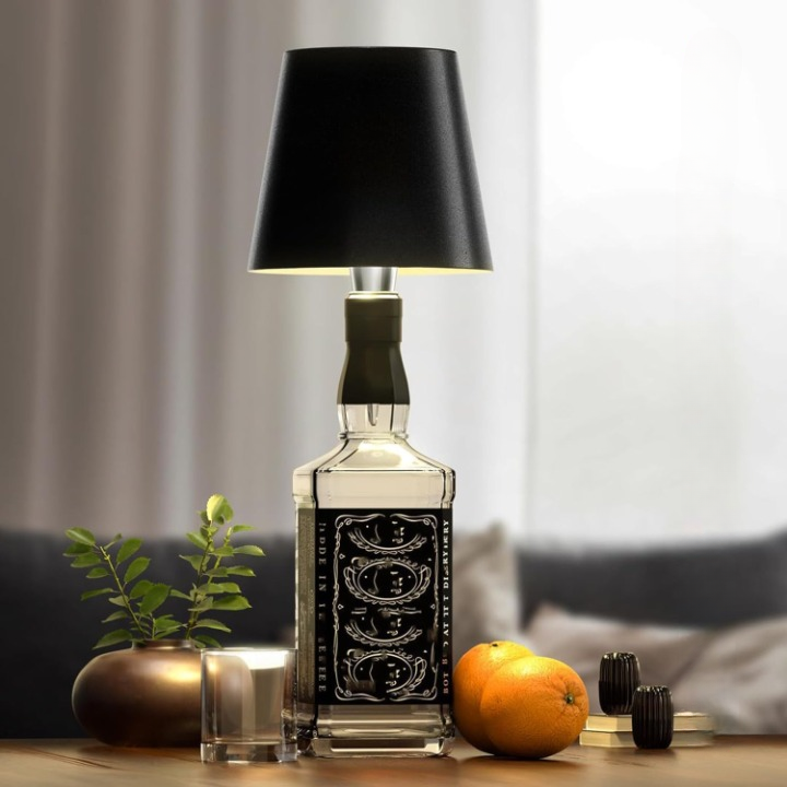 Olvoria | Portable LED Bottle Lamp with Touch Control