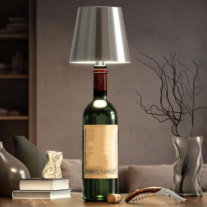 Olvoria | Portable LED Bottle Lamp with Touch Control