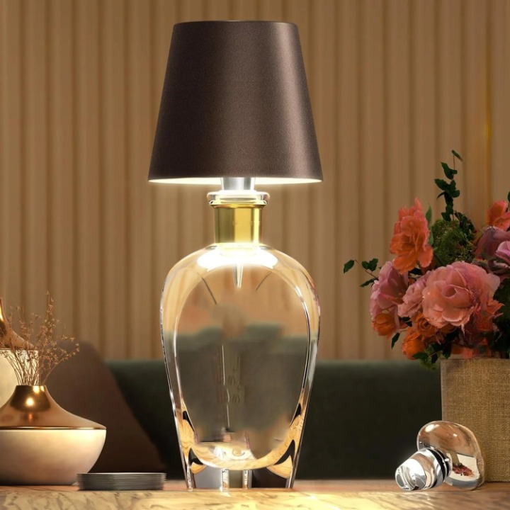 Olvoria | Portable LED Bottle Lamp with Touch Control