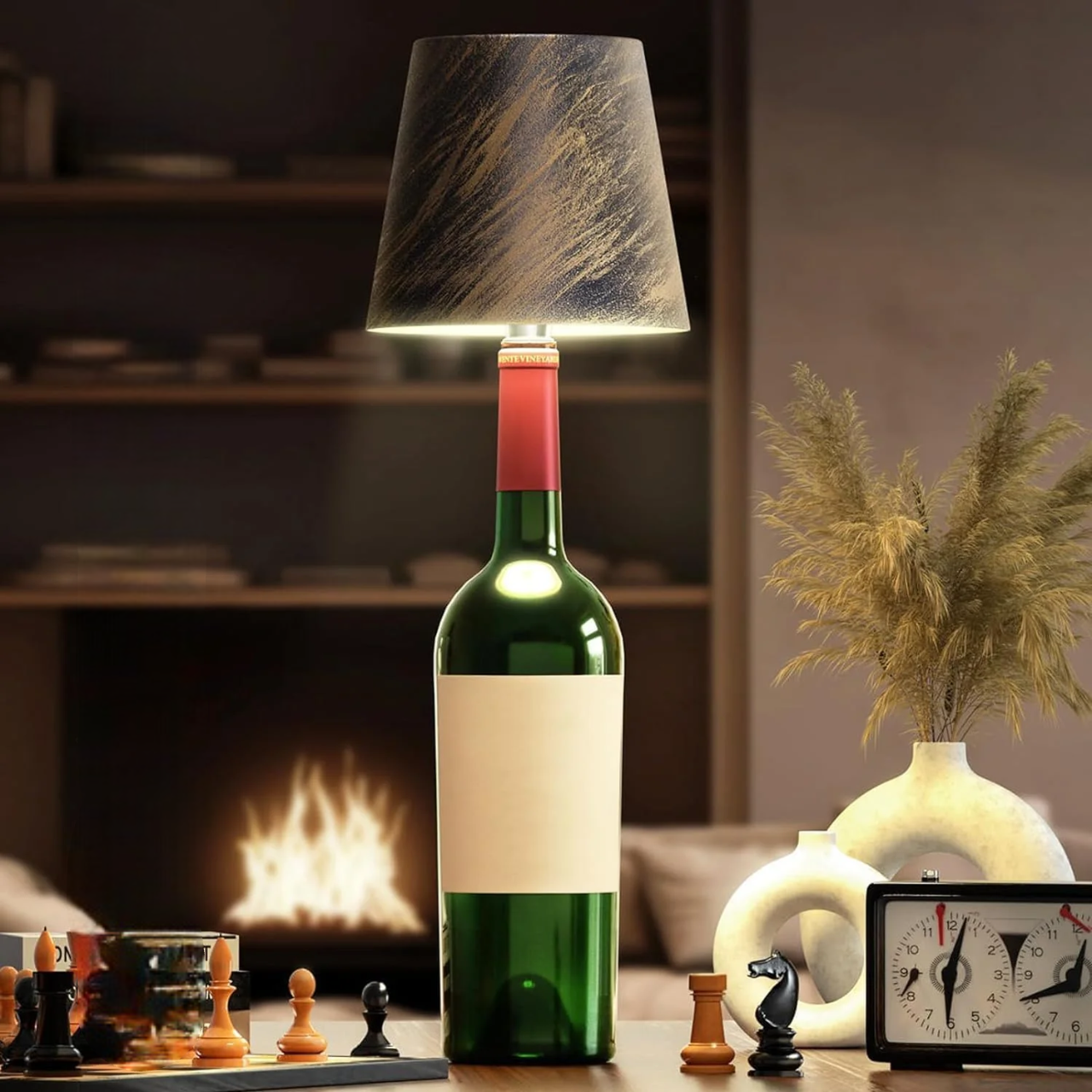 Olvoria | Portable LED Bottle Lamp with Touch Control