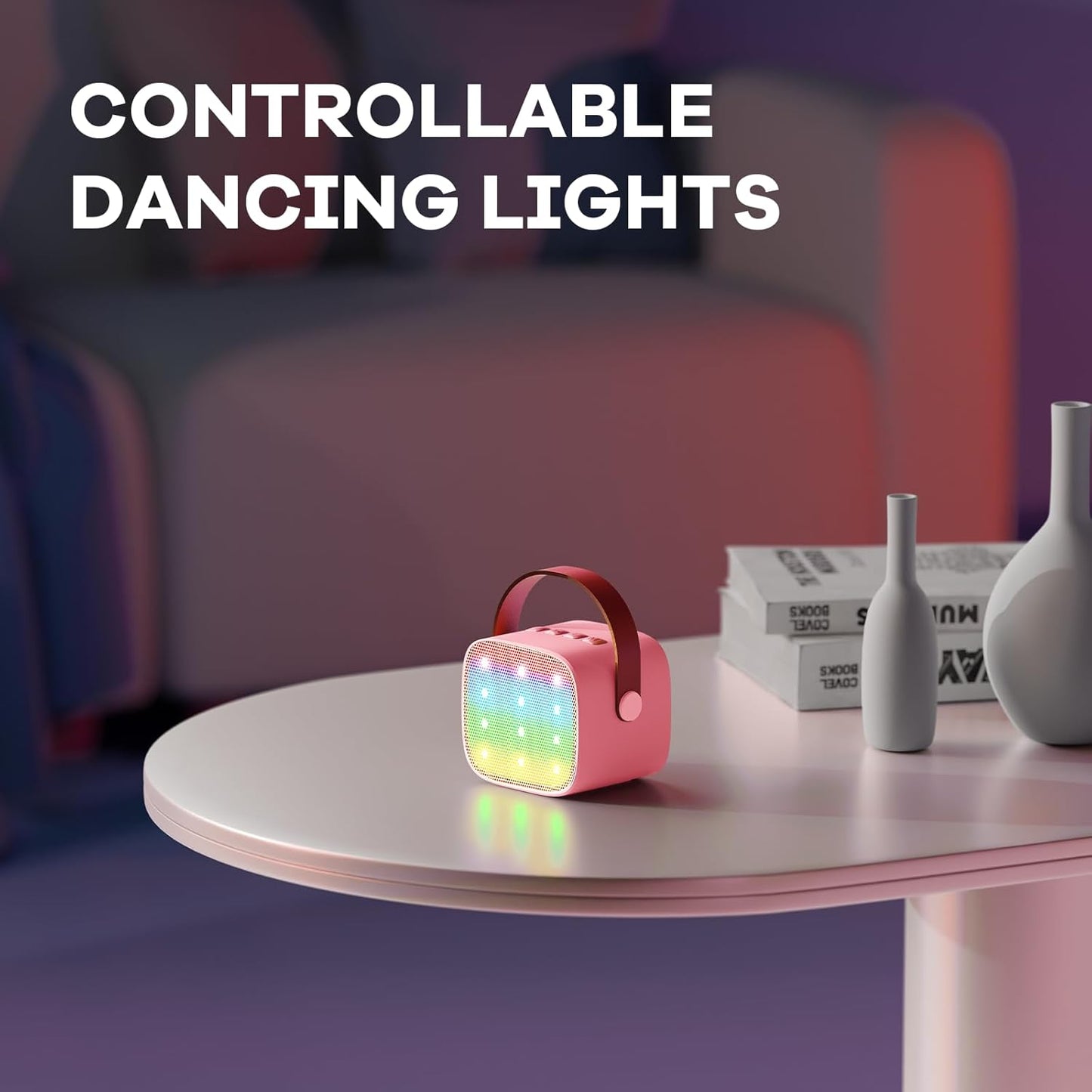 Olvoria | Portable Mini Karaoke Machine with Bluetooth Speaker and 2 Wireless Microphones – Veylo