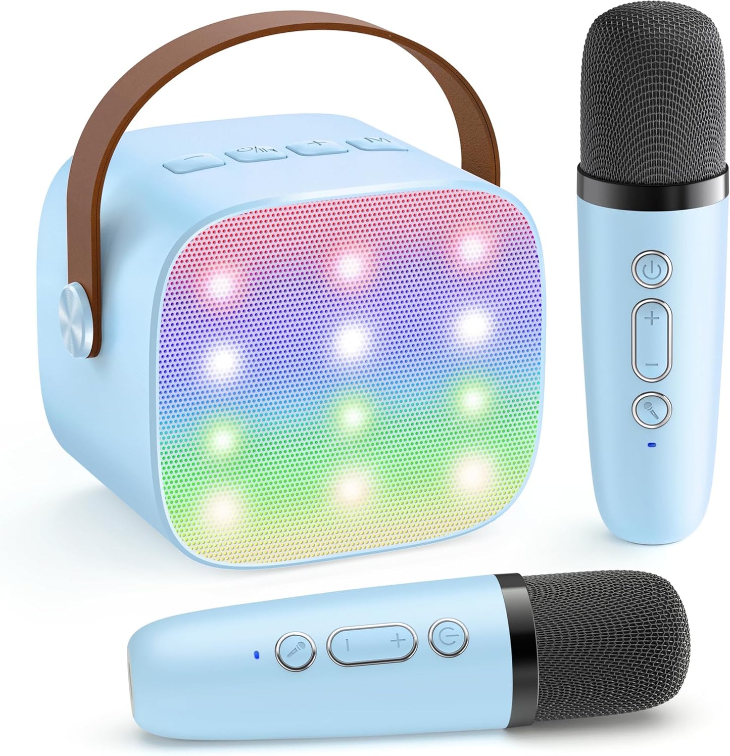 Olvoria | Portable Mini Karaoke Machine with Bluetooth Speaker and 2 Wireless Microphones – Veylo