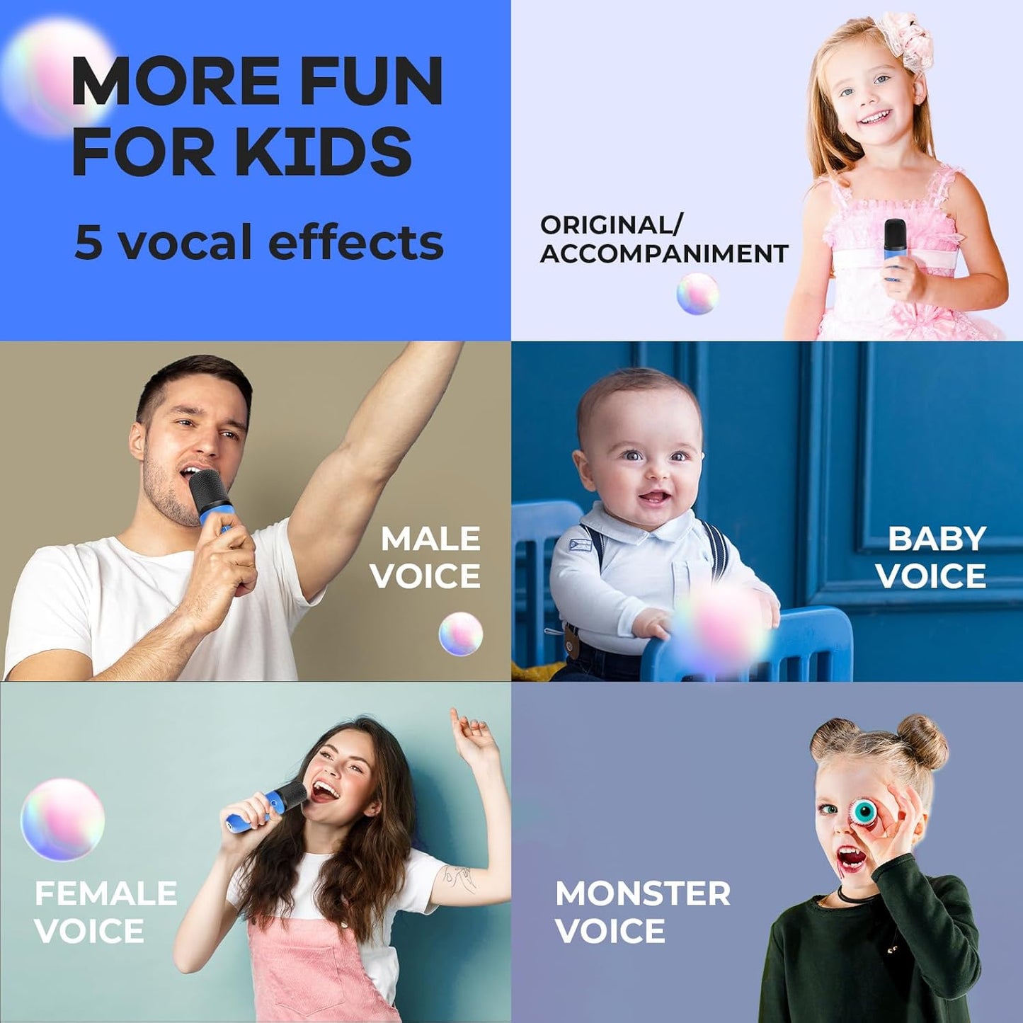 Olvoria | Portable Mini Karaoke Machine with Bluetooth Speaker and 2 Wireless Microphones – Veylo