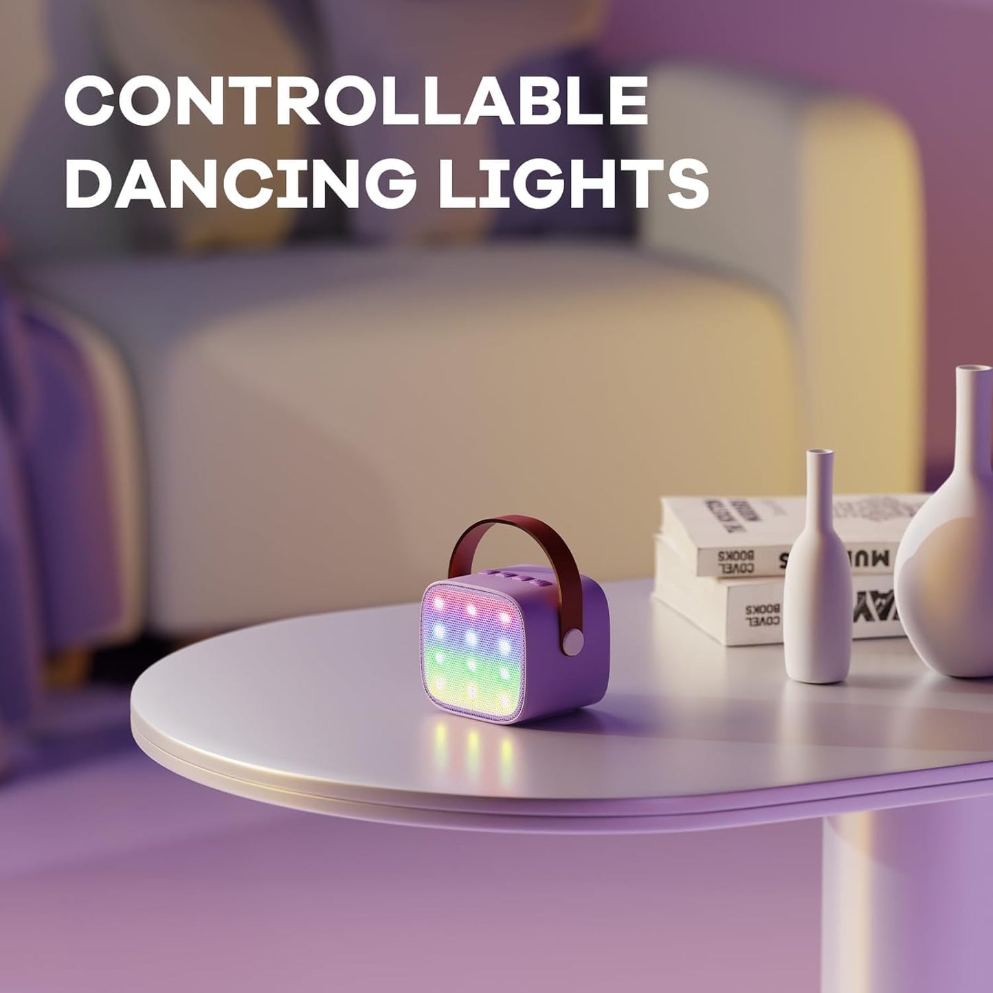 Olvoria | Portable Mini Karaoke Machine with Bluetooth Speaker and 2 Wireless Microphones – Veylo
