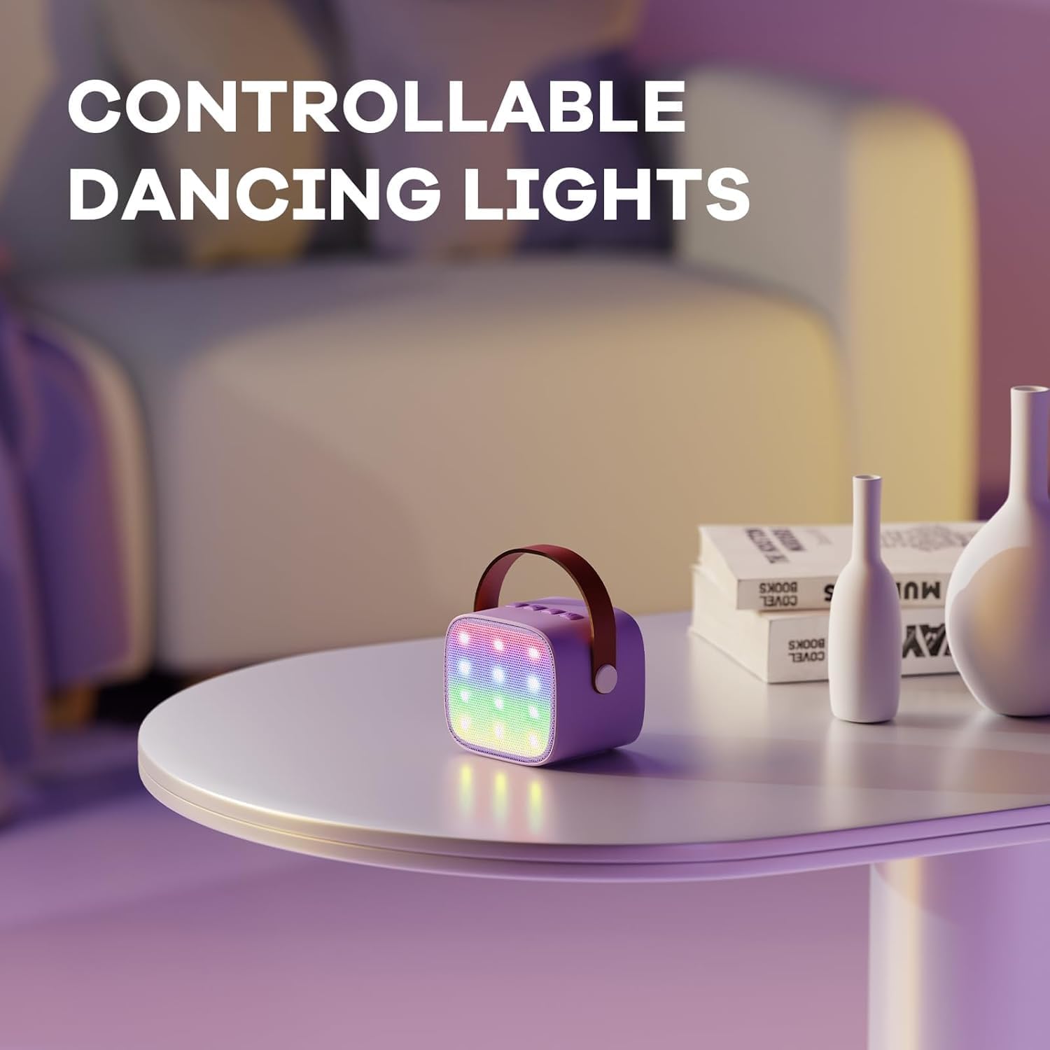 Olvoria | Portable Mini Karaoke Machine with Bluetooth Speaker and 2 Wireless Microphones – Veylo