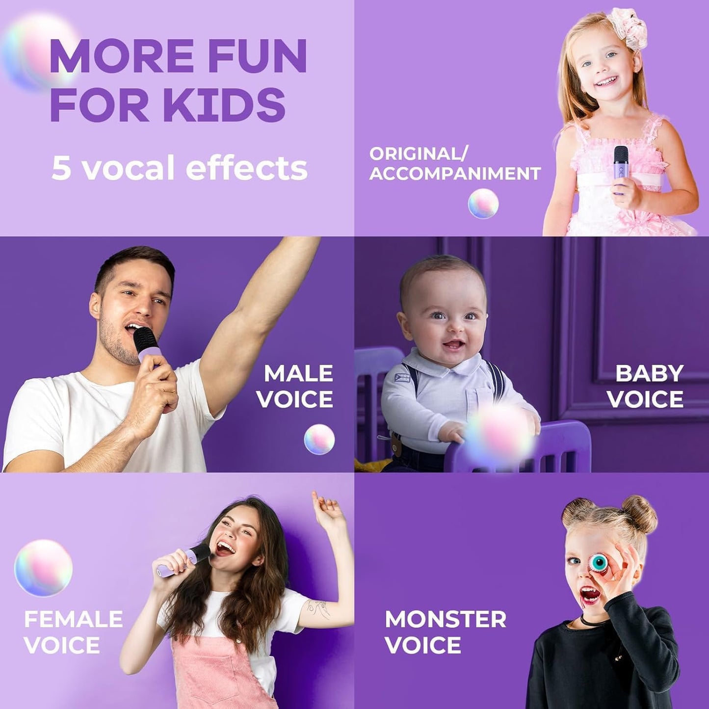 Olvoria | Portable Mini Karaoke Machine with Bluetooth Speaker and 2 Wireless Microphones – Veylo