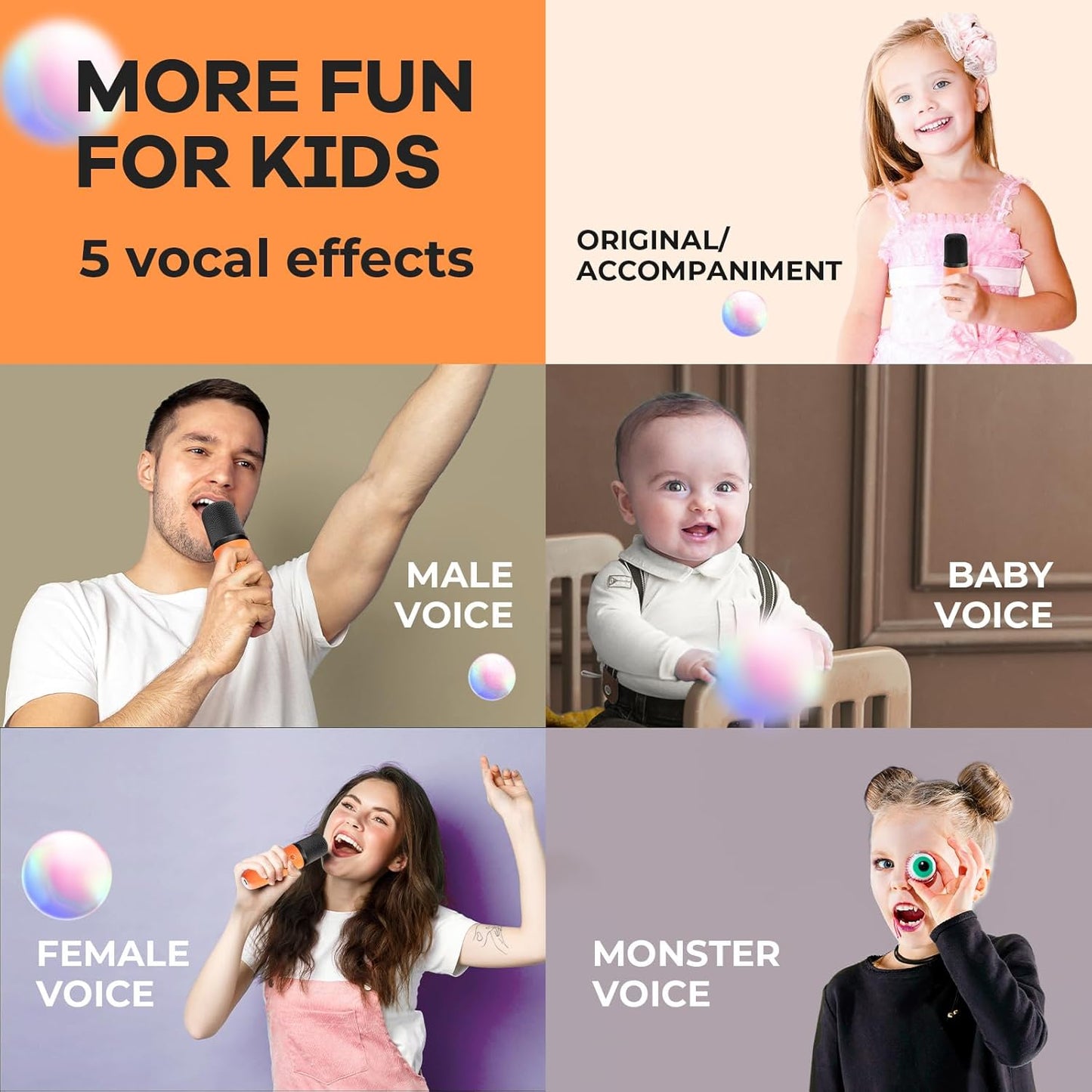 Olvoria | Portable Mini Karaoke Machine with Bluetooth Speaker and 2 Wireless Microphones – Veylo