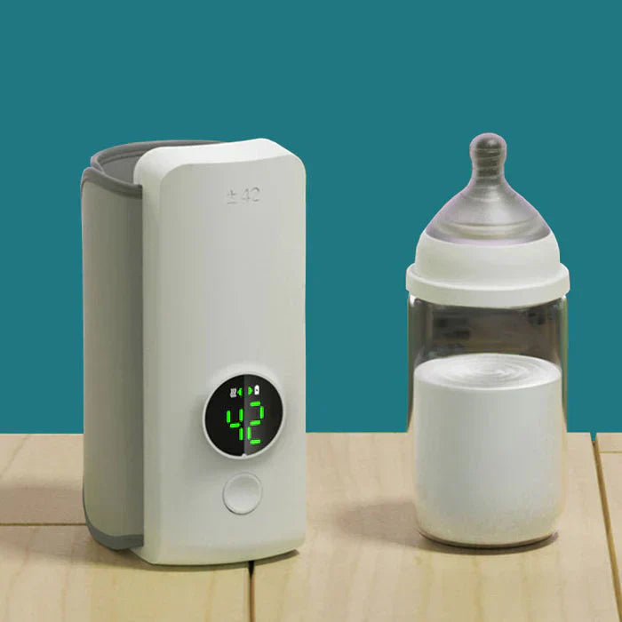 Olvoria | Portable Rechargeable Baby Bottle Warmer with Digital Display