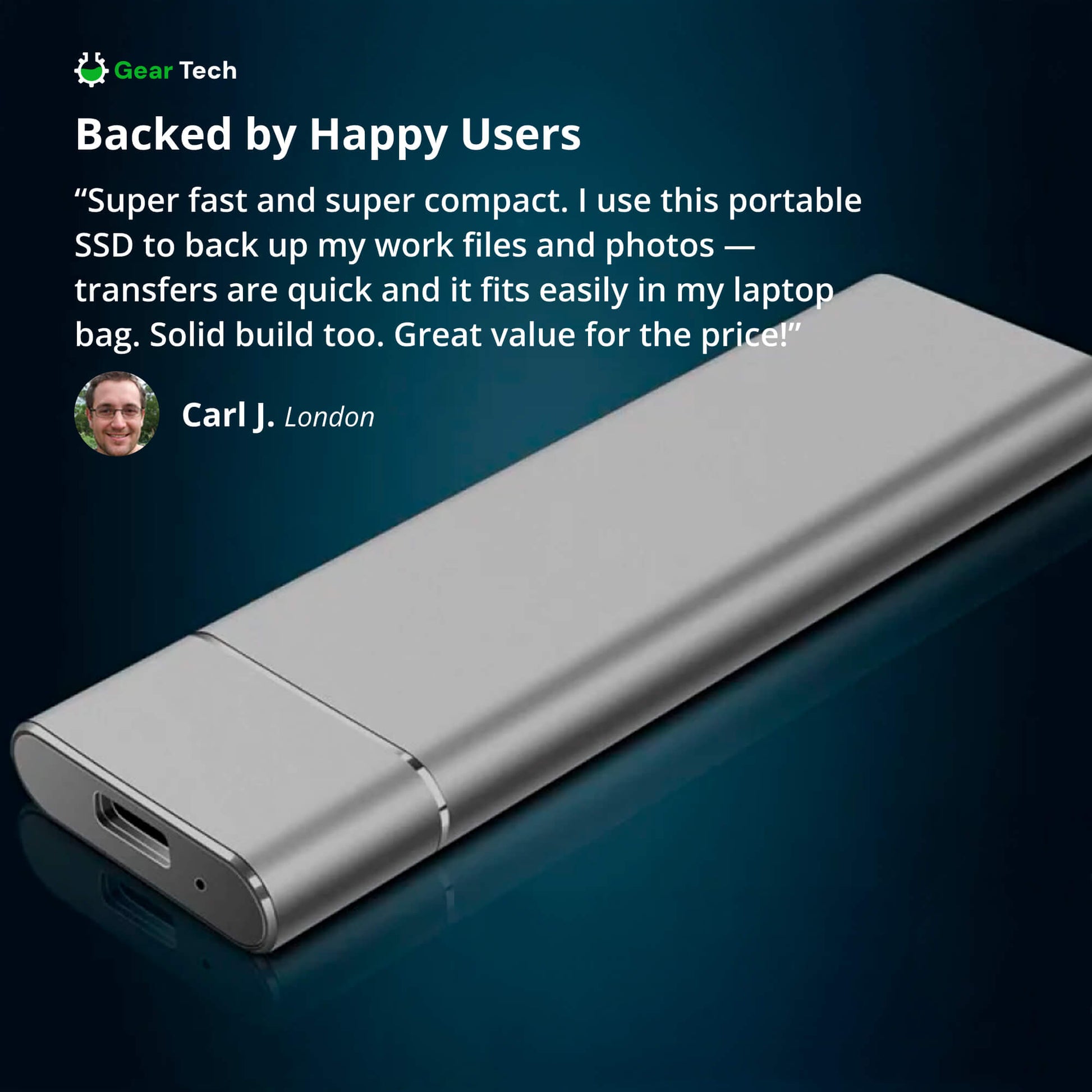 Olvoria | Portable SSD for Large Storage – 5TB External Hard Drive with Lightning Fast Transfer Speed