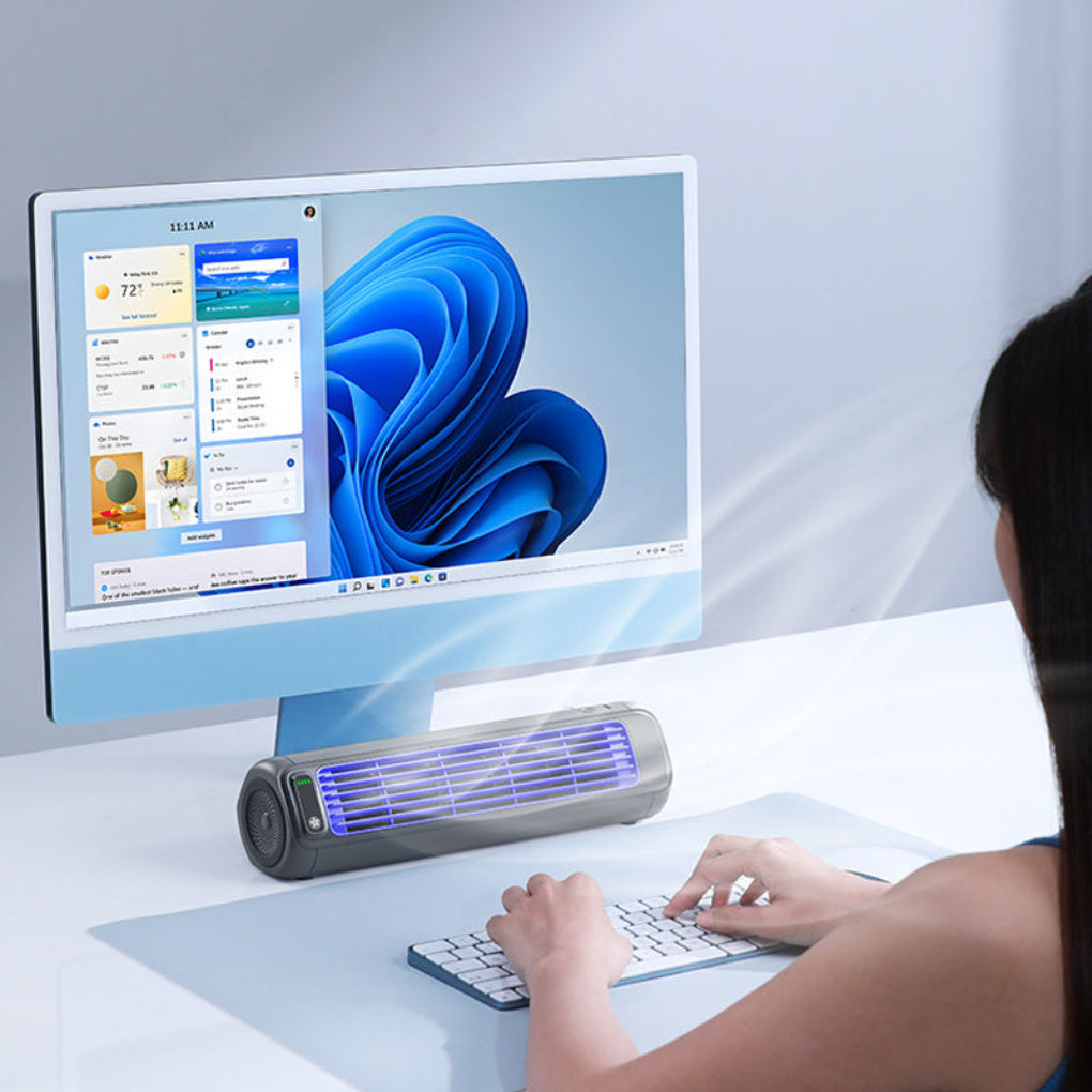 Olvoria | Portable Wireless Desk Fan with USB Charging