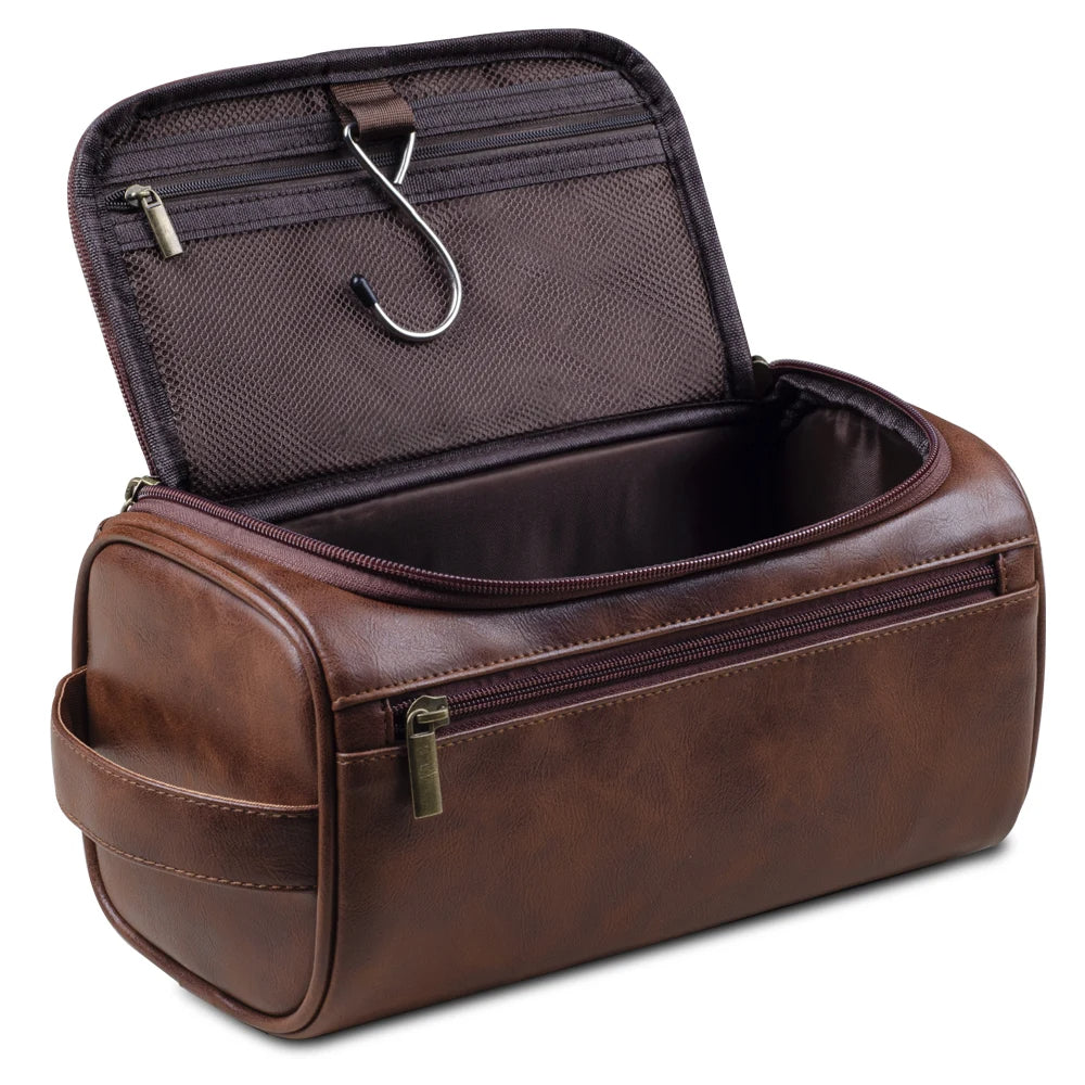 Olvoria | Premium Leather Toiletry Bag for Travelers