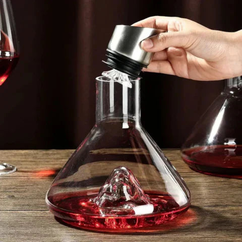 Olvoria | Premium Wine Decanter | Lead-Free Crystal with Rapid Aeration & Filtration for Enhanced Tasting Experience