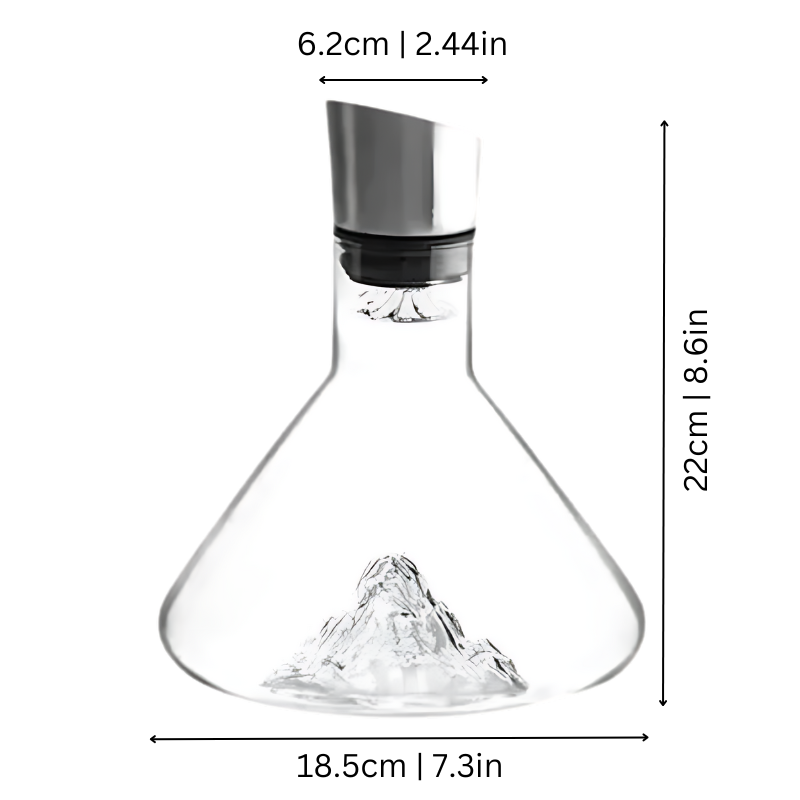 Olvoria | Premium Wine Decanter | Lead-Free Crystal with Rapid Aeration & Filtration for Enhanced Tasting Experience
