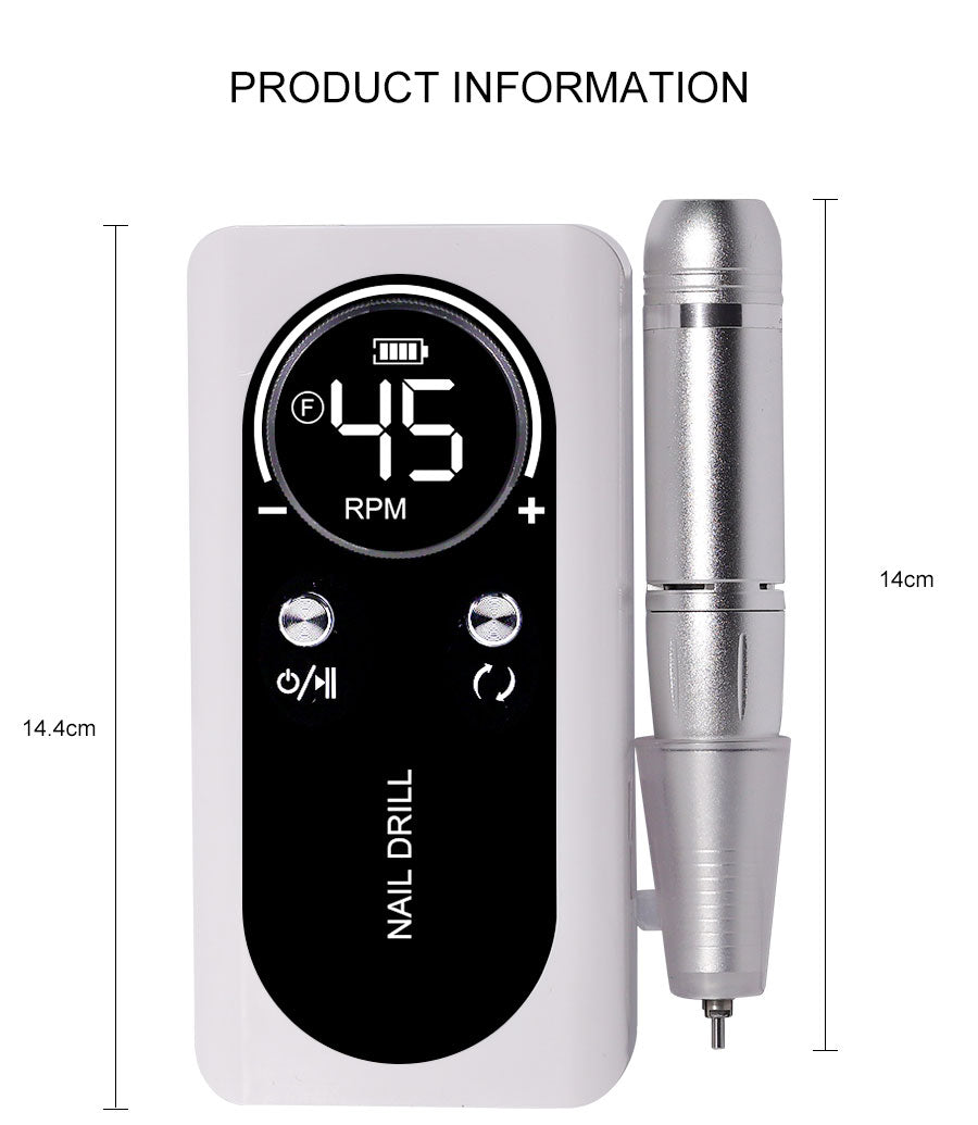 Olvoria | Professional Rechargeable Electric Nail File 45000 RPM