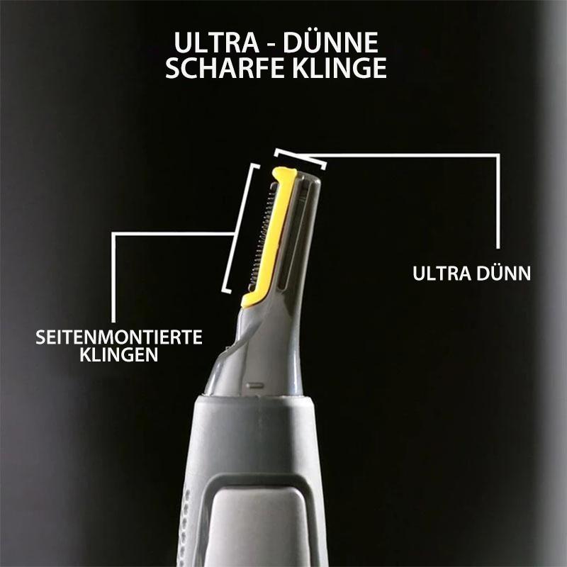 Olvoria | Professional Ultra-Thin Precision Trimmer | Titanium Stainless Steel Blades | Integrated LED Light | Micro-Oscillation Technology | For Nose, Ears & Contours