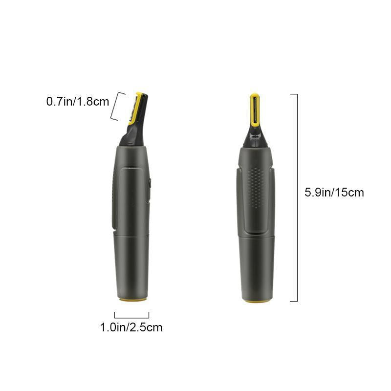 Olvoria | Professional Ultra-Thin Precision Trimmer | Titanium Stainless Steel Blades | Integrated LED Light | Micro-Oscillation Technology | For Nose, Ears & Contours